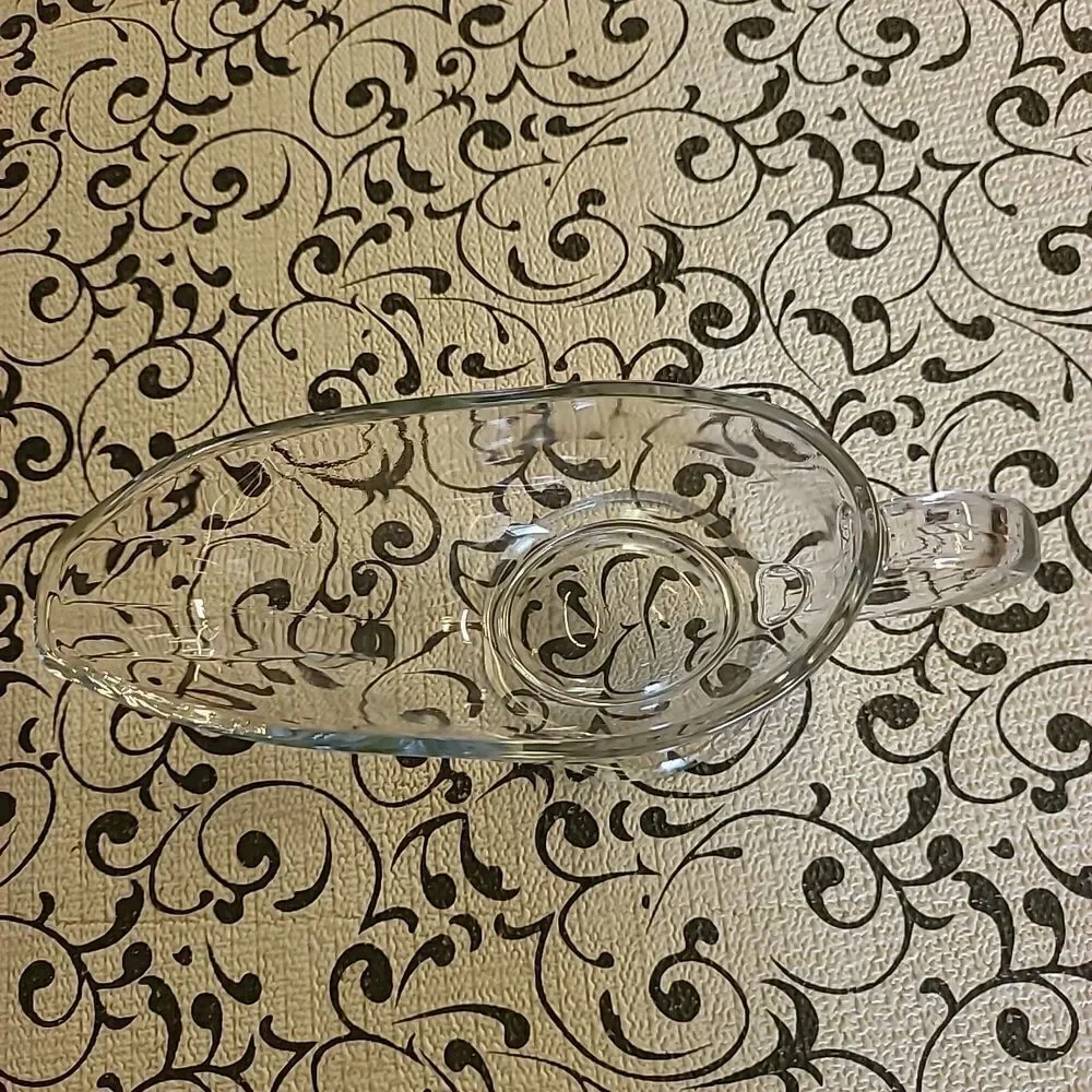 Crisa Libbey Glass Gravy Boat